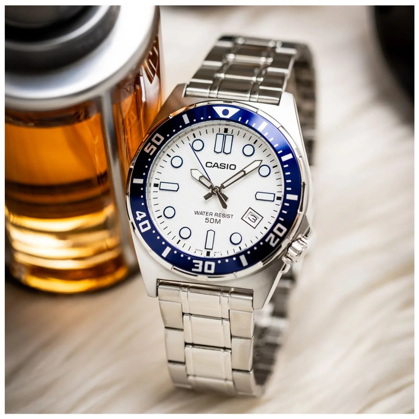 RELOJ CASIO MTD-135D-7AVDF ACERO