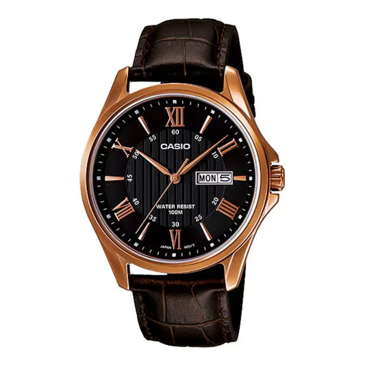 RELOJ CASIO MTP-11384L-1A CUERO
