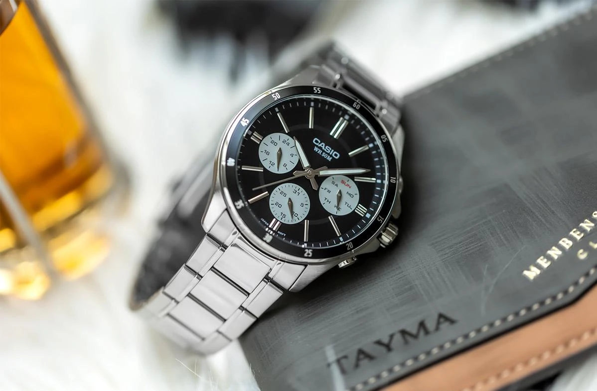 RELOJ CASIO MTP-1374D-1A3 ACERO HOMBRE