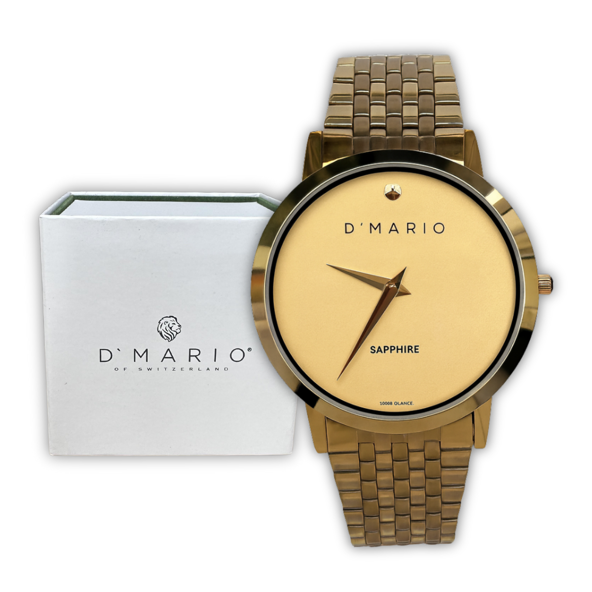 RELOJ D'MARIO ZS3180 TABLERO CHAMPAGNE